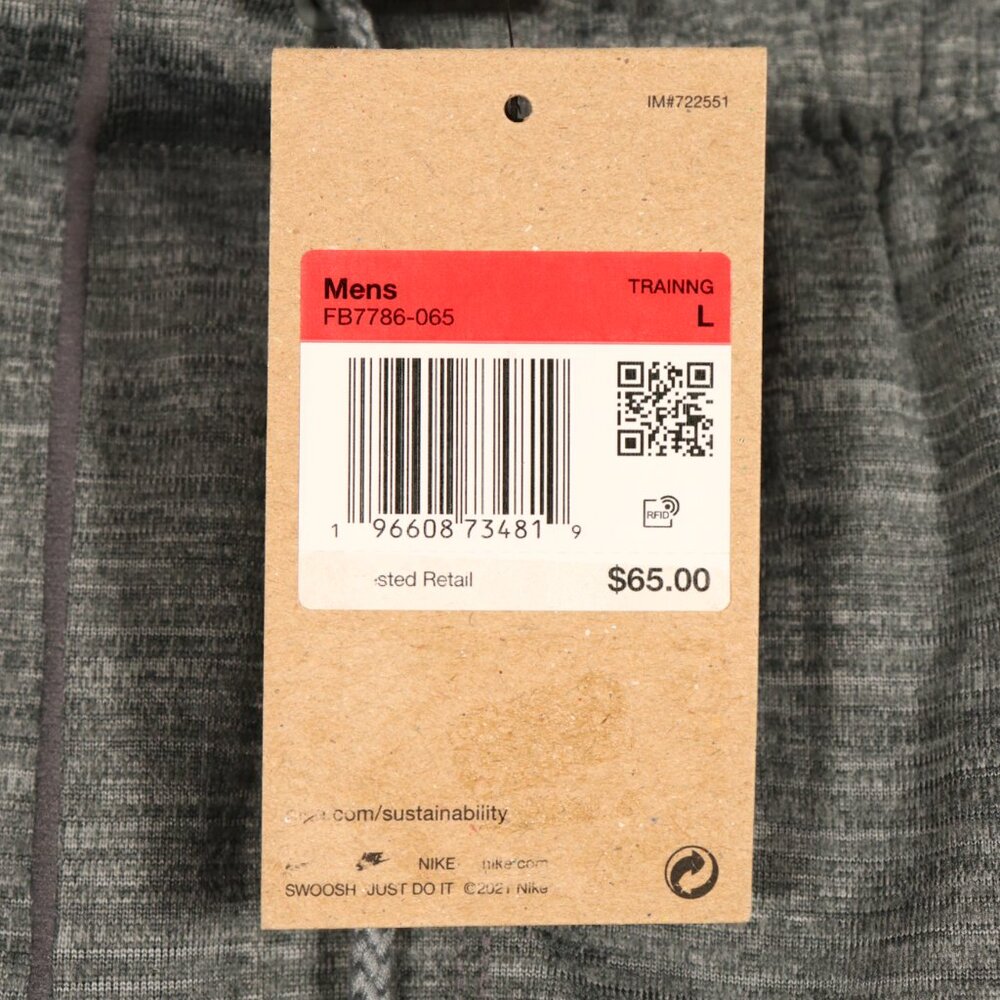 NWT Nike Men's Yoga Shorts in Gray Size Large - Picture 12 of 15